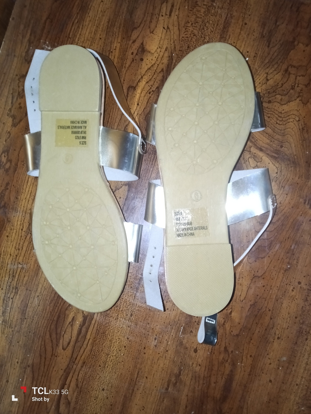 Metallic Gold Women’s Flat Sandals